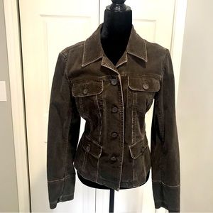 Chocolate Brown Corduroy Jacket By INC. Size L